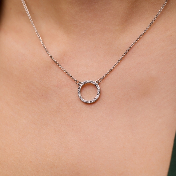 Silver necklace "Moon" - 2 Silver necklace "Moon" - 2