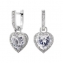 Silver earrings "Heart" - 4 Silver earrings "Heart" - 4