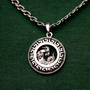 Silver pendant "Capricorn"