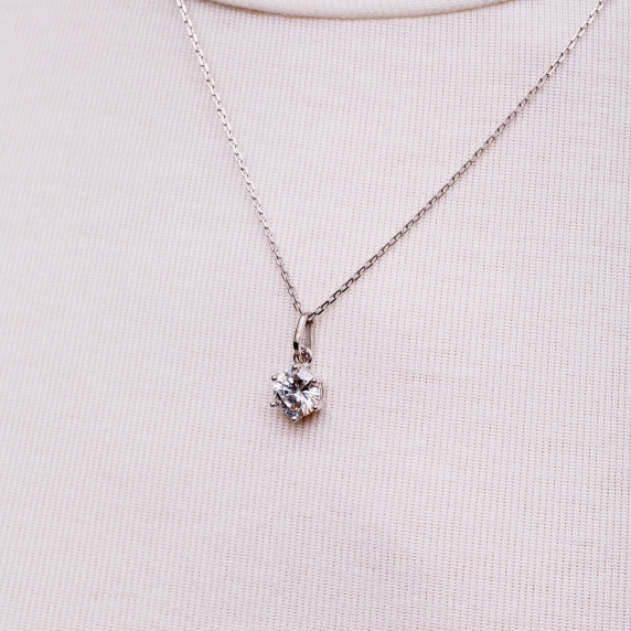 Silver necklace "Drop" - 1 Silver necklace "Drop" - 1