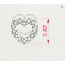 Gold Earrings «Heart» - 5