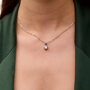 Silver pendant "Drop"