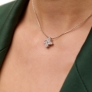 Silver necklace "Flower" - 2 Silver necklace "Flower" - 2