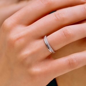Silver ring "Aurora"