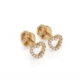 Gold Earrings «Heart» - 3