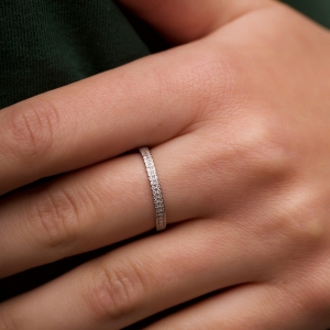 Silver ring "Tenderness"