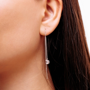 Silver earrings "Angel"