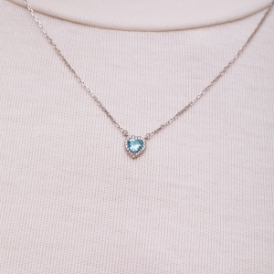 Silver necklace "Heart"