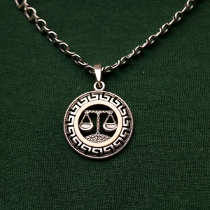 Silver pendant "Libra"