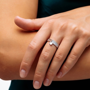 Silver ring "Love"