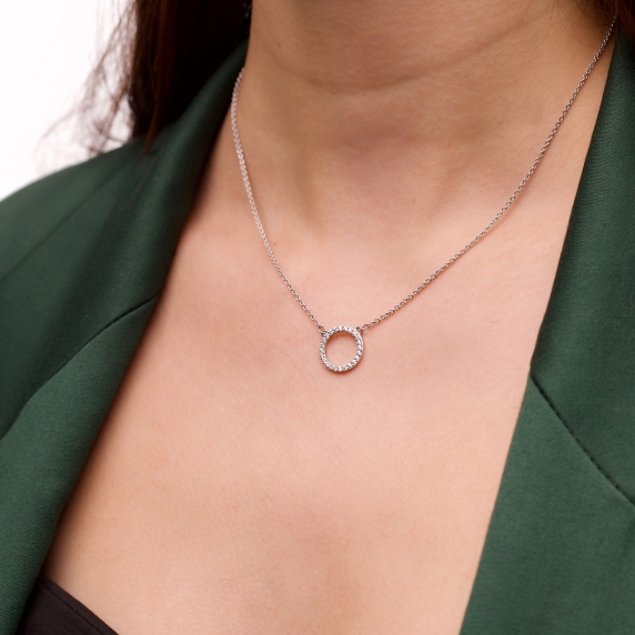 Silver necklace "Moon" - 1 Silver necklace "Moon" - 1