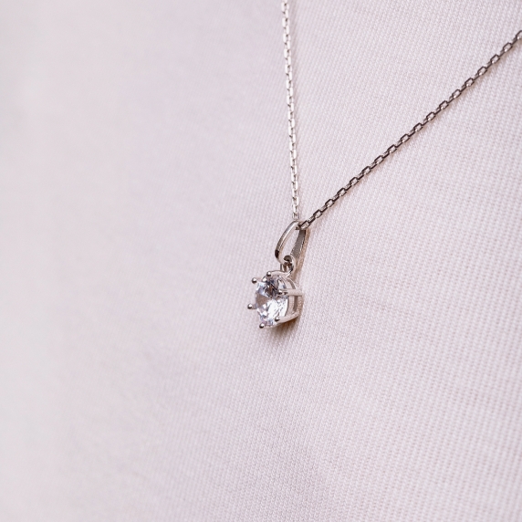 Silver necklace "Drop" - 3 Silver necklace "Drop" - 3