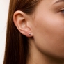 Silver stud earrings "Inspiration" - 1 Silver stud earrings "Inspiration" - 1