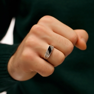 Silver ring "Storm"