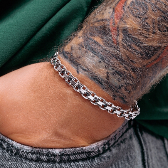 Silver bracelet "Double Anchor" - 1 Silver bracelet "Double Anchor" - 1
