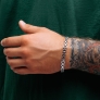 Silver bracelet "Double Anchor" - 6 Silver bracelet "Double Anchor" - 6