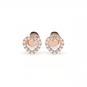 Gold Earrings &laquo;Heart&raquo;
