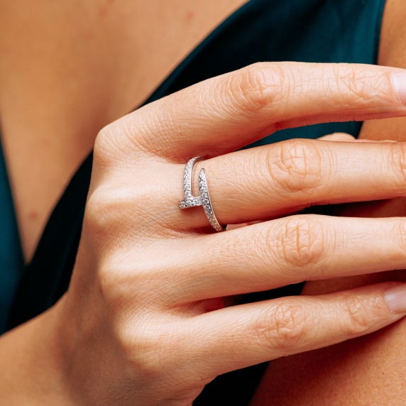 Silver ring &amp;quot;Nail&amp;quot; - 2