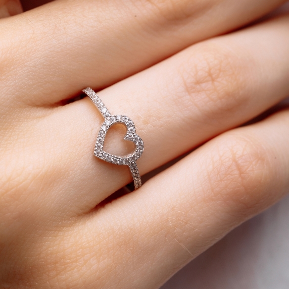 Silver ring "Heart" - 2 Silver ring "Heart" - 2