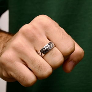 Silver ring "Phoenix"