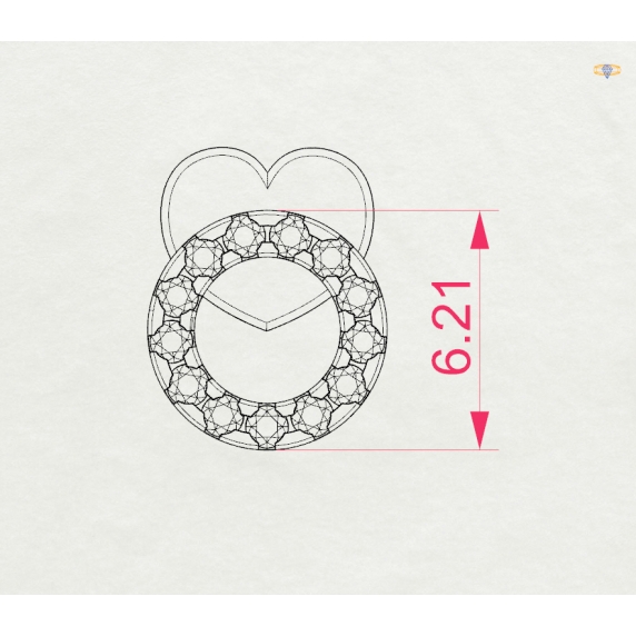 Gold Earrings «Shine» - 5 Gold Earrings «Shine» - 5