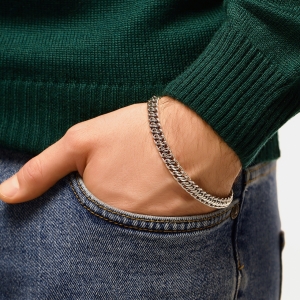 Silver bracelet "Spartak"