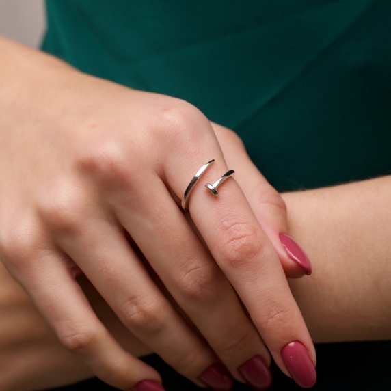 Silver ring "Nail" - 1 Silver ring "Nail" - 1
