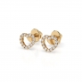 Gold Earrings «Heart» - 2