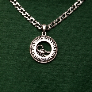 Silver pendant "Scorpio"