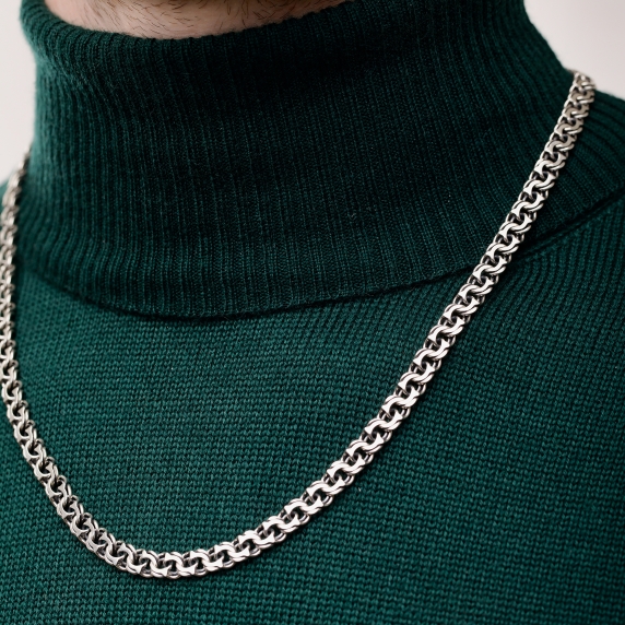 Silver chain "Bismarck" - 4 Silver chain "Bismarck" - 4