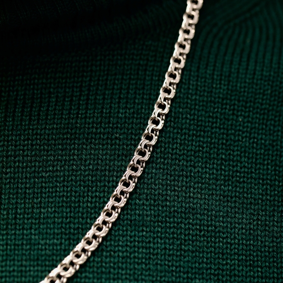 Silver chain &amp;quot;Flat Bismarck&amp;quot; - 1