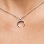 Silver necklace "Moon" - 2 Silver necklace "Moon" - 2