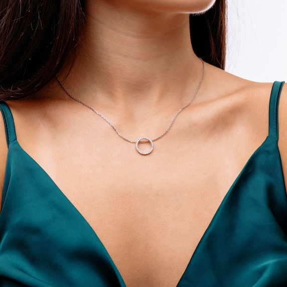 Silver necklace "Grace" - 4 Silver necklace "Grace" - 4