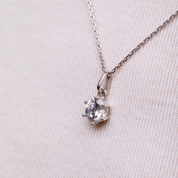 Silver necklace "Drop" - 2 Silver necklace "Drop" - 2