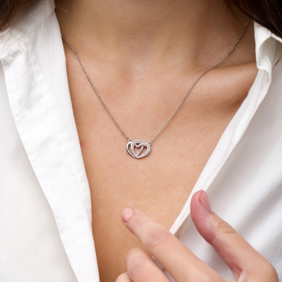 Срібне кольє "Серце" - 1 Срібне кольє "Серце" - 1