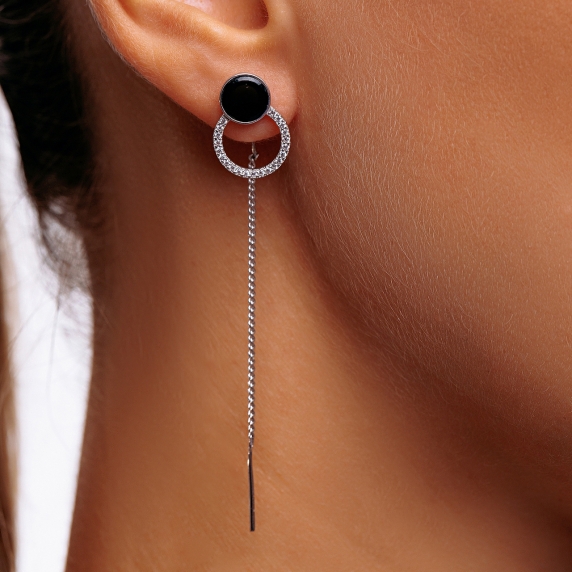 Silver earrings "Lyra" - 1 Silver earrings "Lyra" - 1
