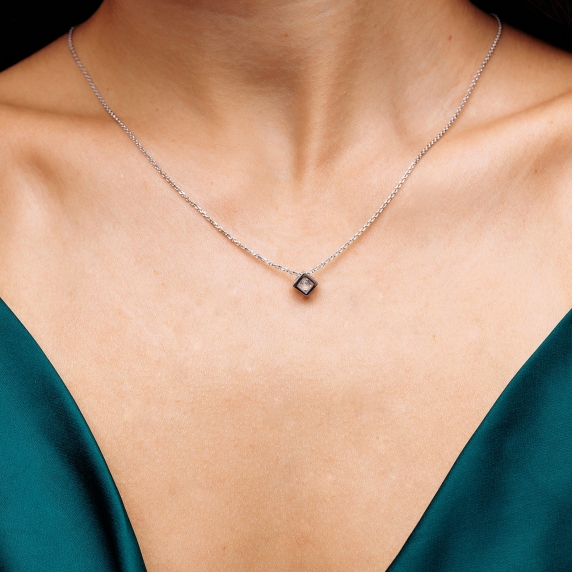 Silver necklace "Cube" - 4 Silver necklace "Cube" - 4