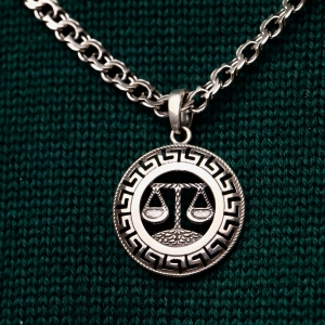 Silver pendant "Libra"