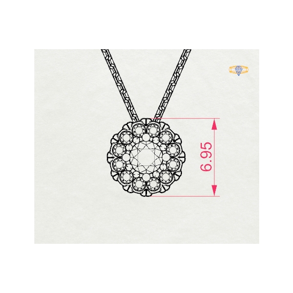 Gold Necklace «Charm» - 4
