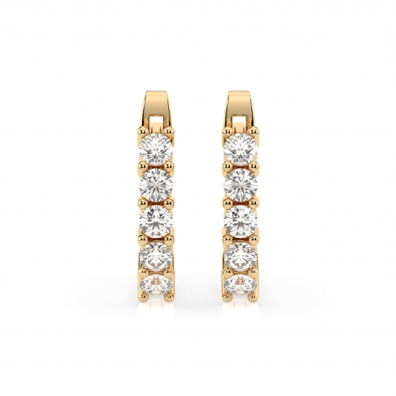 Gold Earrings «Fantasy» - 3 Gold Earrings «Fantasy» - 3