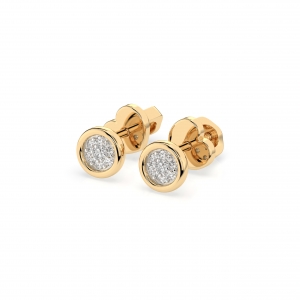 Gold earrings "Moon"