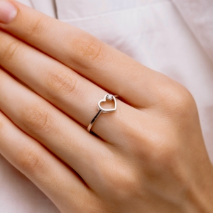 Silver ring "Heart"