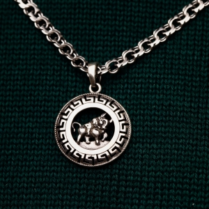Silver pendant "Taurus"