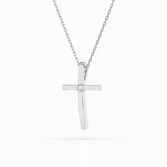 Gold Necklace «Cross» - 2