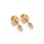 Gold Earrings «Spark» - 3