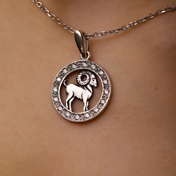 Silver pendant "Aries" - 2 Silver pendant "Aries" - 2