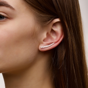 Silver earrings "Celeste"