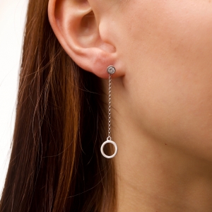 Silver earrings "Inspiration"